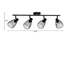 Elements Jaula 4 Light Semi Flush Spotlight Bar 12 Elements Jaula 4 Light Semi Flush Spotlight Bar -Elements 1000182572 alt07