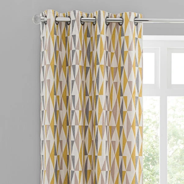 Elements Triangles Eyelet Curtains 14 Elements Triangles Eyelet Curtains - Image 14