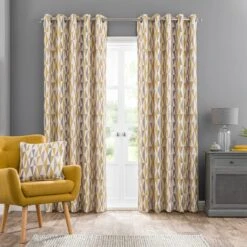 Elements Triangles Eyelet Curtains 35 Elements Triangles Eyelet Curtains -Elements 30668090 alt01