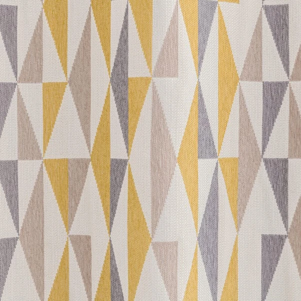 Elements Triangles Eyelet Curtains 2 Elements Triangles Eyelet Curtains - Image 2