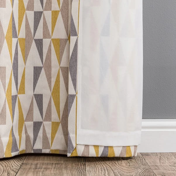 Elements Triangles Eyelet Curtains 8 Elements Triangles Eyelet Curtains - Image 8