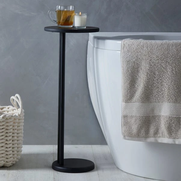 Elements Matt Black Bath Side Table 1 Elements Matt Black Bath Side Table