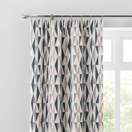 Elements Triangles Pencil Pleat Curtains -Elements 30733755