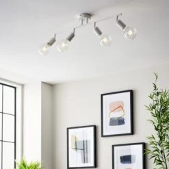 Elements Koppla 4 Light Semi Flush Spotlight Bar -Elements 30754818 alt02