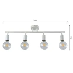 Elements Koppla 4 Light Semi Flush Spotlight Bar -Elements 30754818 alt06