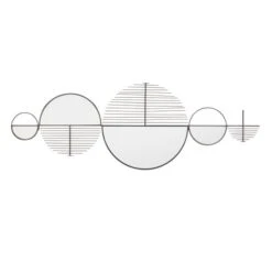 Elements Mirrored Round Indoor Outdoor Wall Art Mirror 5 Elements Mirrored Round Indoor Outdoor Wall Art Mirror -Elements 30765569 alt02