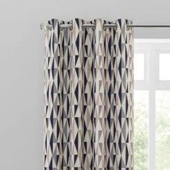 Elements Triangles Thermal Eyelet Door Curtain -Elements 30780899 alt01