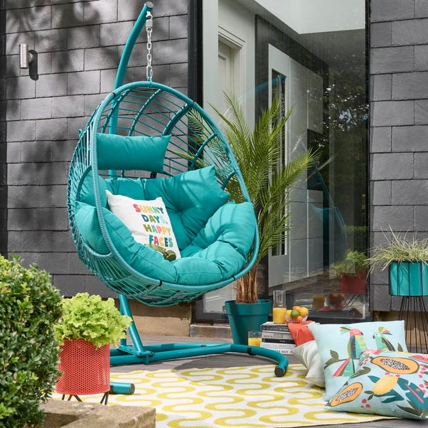 Elements Peacock Hanging Egg Chair 2 Elements Peacock Hanging Egg Chair - Image 2