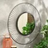 Elements Wire Round Indoor Outdoor Wall Mirror