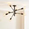 Elements Koppla 8 Light Semi Flush Ceiling Light