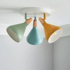 Elements Wolston 3 Light Semi Flush Spotlight -Elements 30856961 alt01