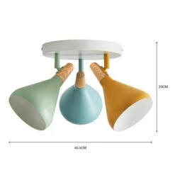 Elements Wolston 3 Light Semi Flush Spotlight -Elements 30856961 alt07