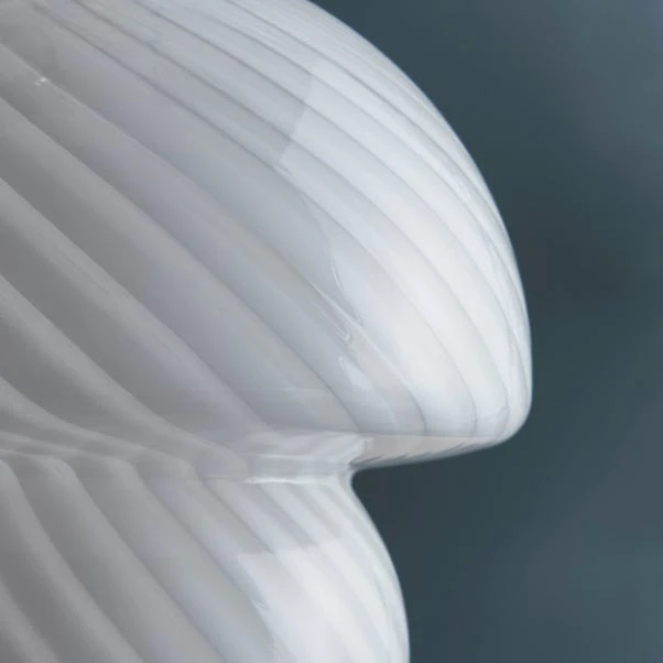 Elements Large Glass Mushroom Table Lamp 2 Elements Large Glass Mushroom Table Lamp - Image 2