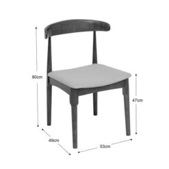 Elements Alva Dining Chair, Natural Fabric -Elements 30888643 alt09