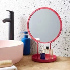 Elements Free Standing Dressing Table Mirror With Tray