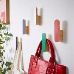 Elements Adam Wooden Block Wall Hanging Hooks