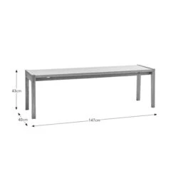 Elements 2 Seater Holmes Dining Bench, Modern Oak -Elements 30893313 alt09