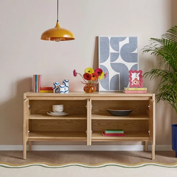 Elements Holmes Large Sideboard, Oak 2 Elements Holmes Large Sideboard, Oak - Image 2