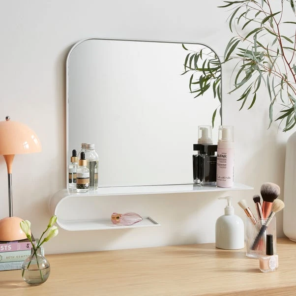 Elements Squoval Wall Mirror With Curling Shelf 4 Elements Squoval Wall Mirror With Curling Shelf - Image 4