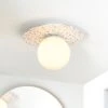 Elements Tela Bathroom Flush Ceiling Light