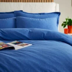 Elements Cotton Jersey Plain Duvet Cover & Pillowcase Set​ -Elements 30896631 alt01