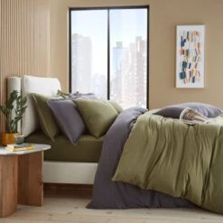 Elements Cotton Jersey Plain Duvet Cover & Pillowcase Set​ -Elements 30898028 alt05