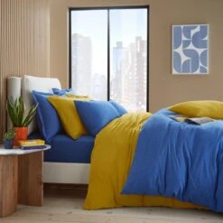 Elements Cotton Jersey Plain Duvet Cover & Pillowcase Set​ -Elements 30898140 alt05