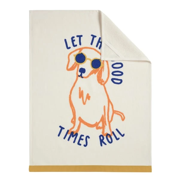 Elements Good Times Motif Tea Towel 2 Elements Good Times Motif Tea Towel - Image 2