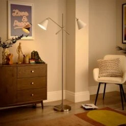 Elements Shaw 2 Light Adjustable Floor Lamp -Elements 30898653 alt01