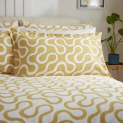 Elements Wiggins Wiggle Ochre Oxford Pillowcase 7 Elements Wiggins Wiggle Ochre Oxford Pillowcase -Elements 30902456 alt02