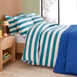 Elements Bold Stripe Cotton Duvet Cover And Pillowcase Set -Elements 30902552 alt06