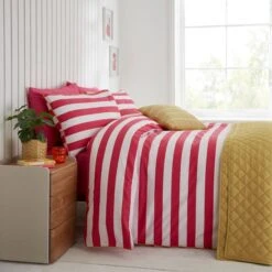 Elements Bold Stripe Cotton Duvet Cover And Pillowcase Set -Elements 30902621 alt06