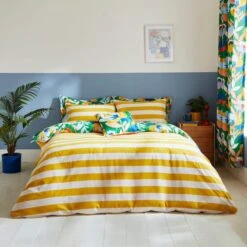 Elements Fieldsley Multicoloured Cotton Duvet Cover And Pillowcase Set -Elements 30903877 alt02