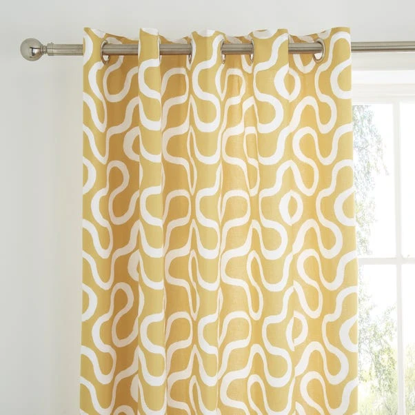 Elements Wiggins Wiggle Blackout Eyelet Curtains 1 Elements Wiggins Wiggle Blackout Eyelet Curtains