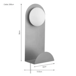 Elements Harton Shelved Wall Light -Elements 30921664 alt08