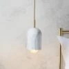 Elements Levi Marble Adjustable Pendant Light